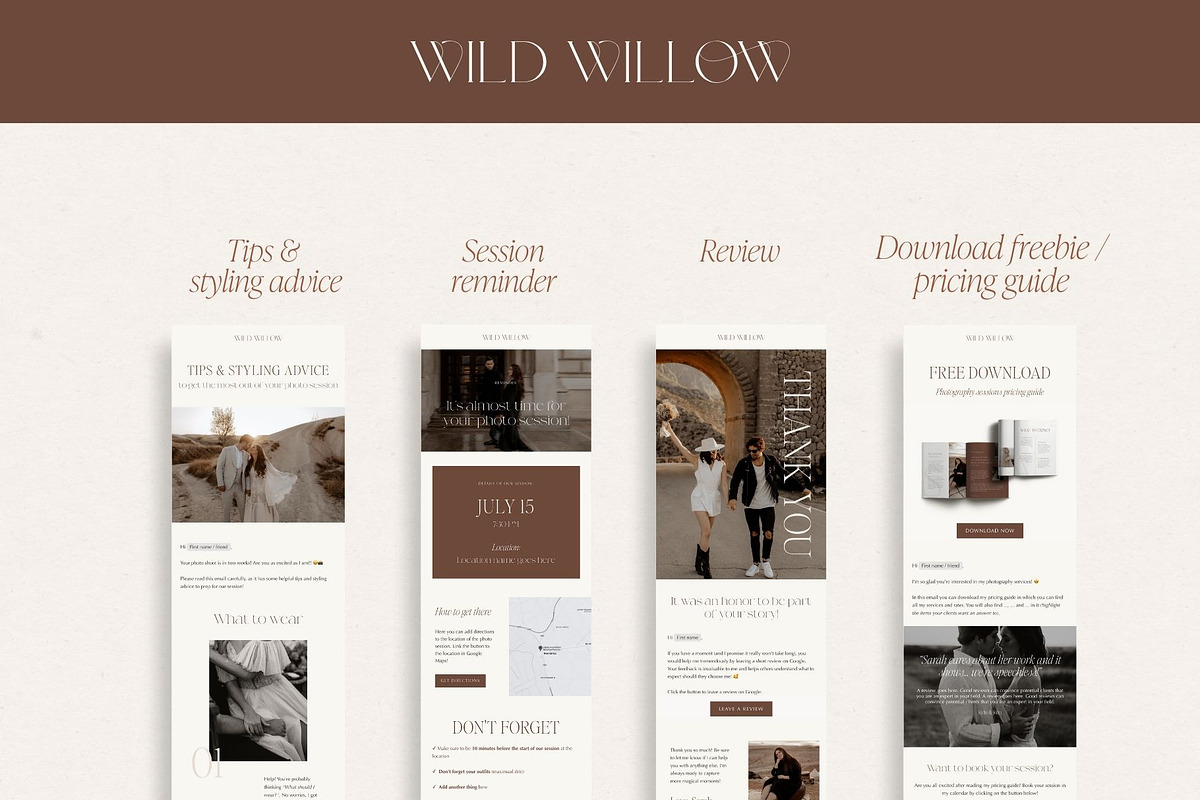 Luxury Flodesk Email Templates, an Email Template by Wonderlik Webdesign (Photo 4 of 9)