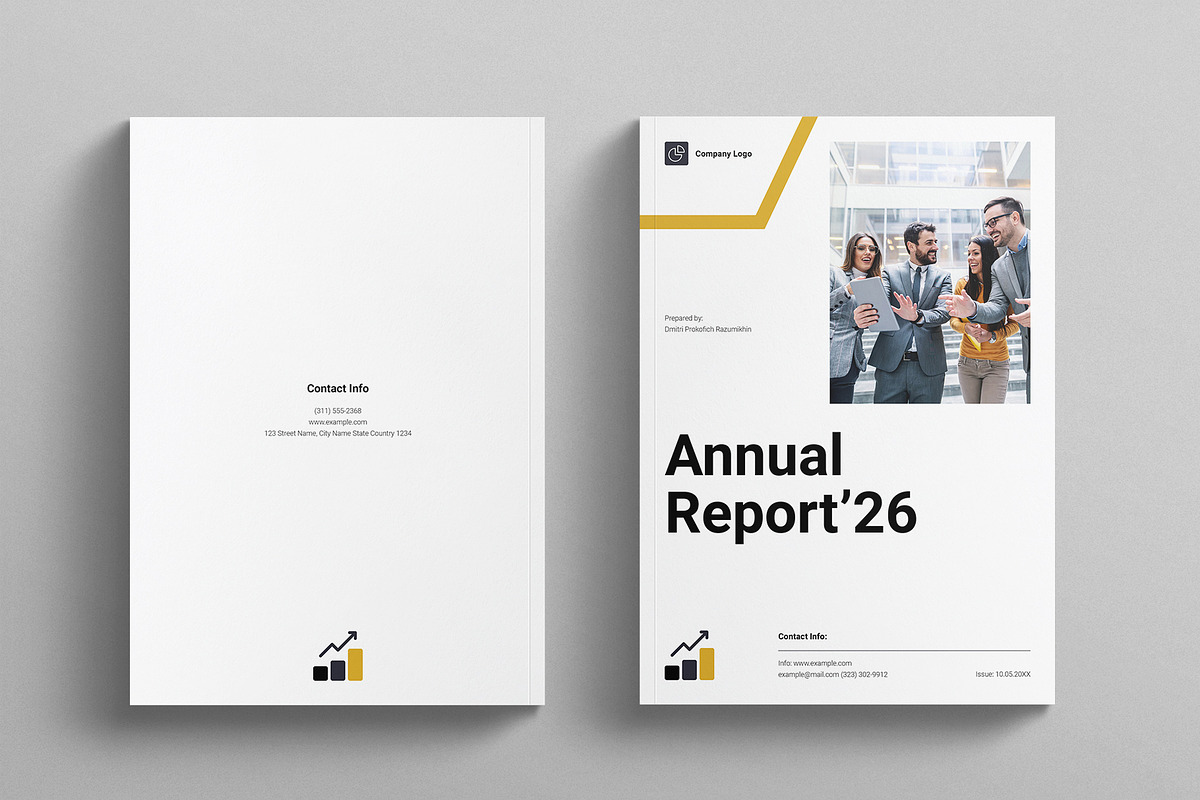 Annual Report Template, a Brochure Template by E-Type (Photo 7 of 7)