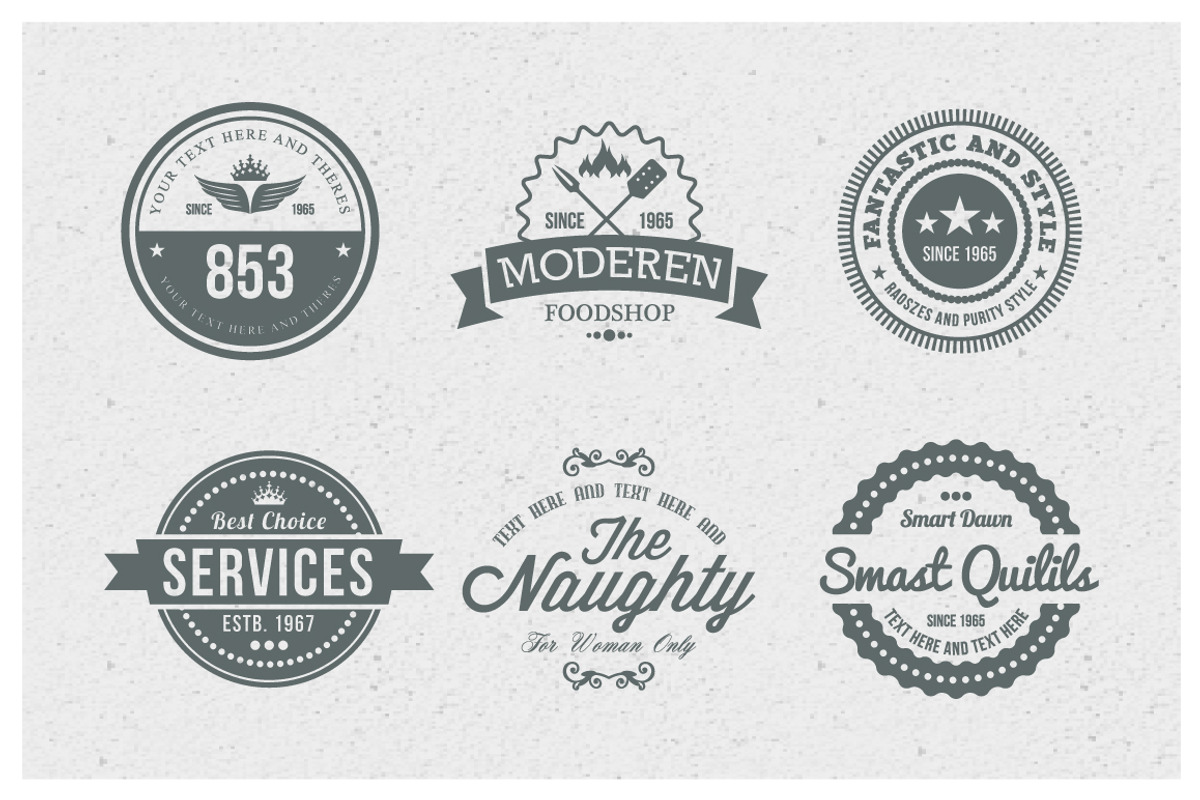 Vintage Badges and Logos Vol-5, a Branding & Logo Template by emotions76 (Photo 4 of 4)