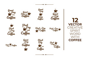 12 Vector Creative Spirit Coffee