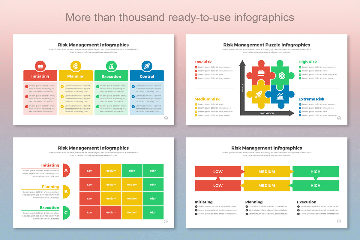 Risk Management Infographic, a Presentation Template by Mighty-Slide (Photo 6 of 7)