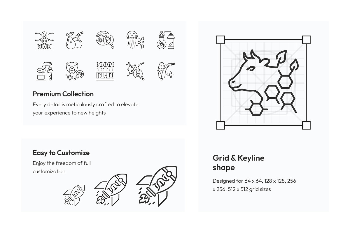 Animated Biotechnology Icons, an Outline Icon by Prosymbols (Photo 3 of 6)