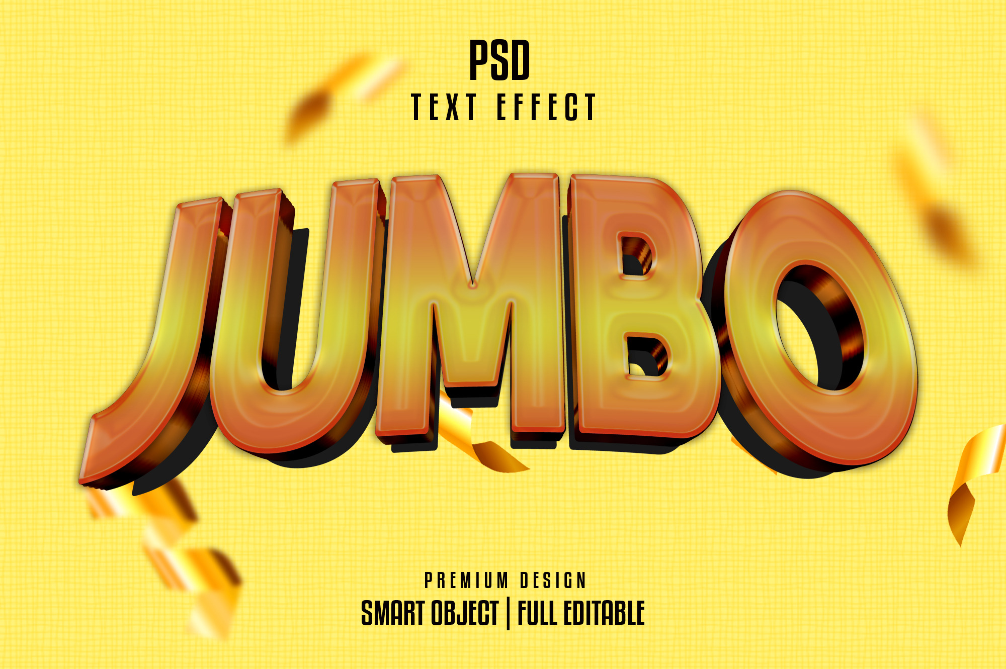 Jumbo text effect, a Layer Style Add-On by himelgfx