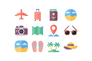 Tropical Beach Travel Icons Pack, an Object Graphic by jahid234 (Thumbnail 12 of 13)