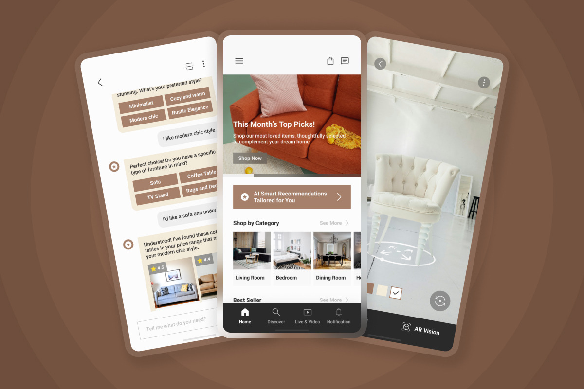 Furnify - E-Commerce Furniture App, an App Template by trabaskriya (Photo 4 of 5)