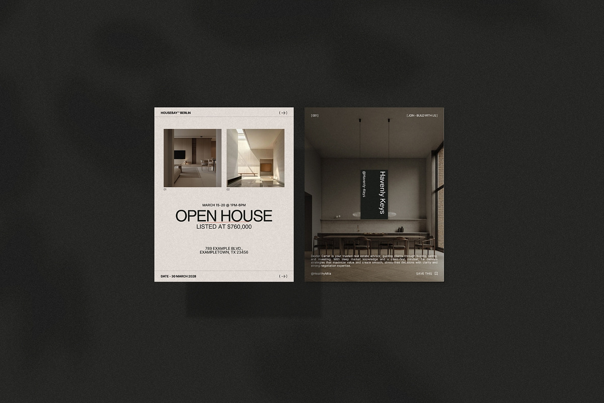 Real Estate Instagram Post Kit, a Social Media Template by Prapti Design (Photo 8 of 10)