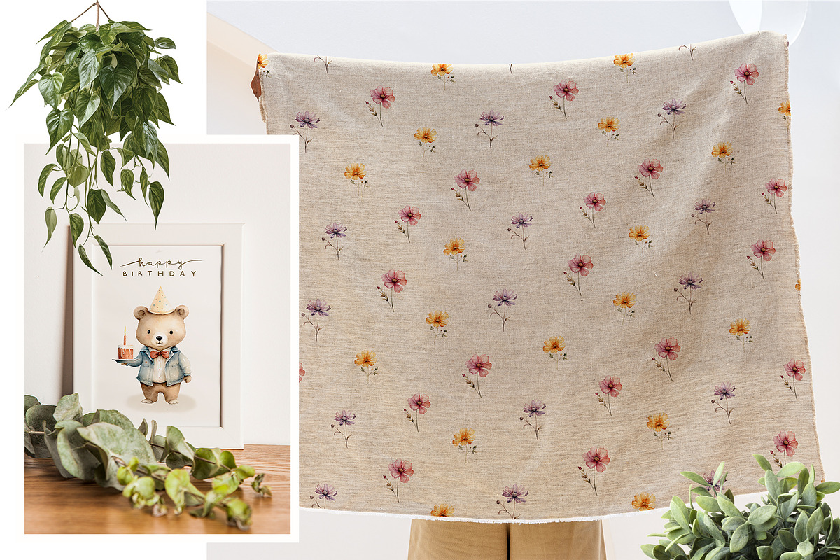 Woodland Birthday Celebration, an Animal Illustration by ApetekMarket (Photo 13 of 15)