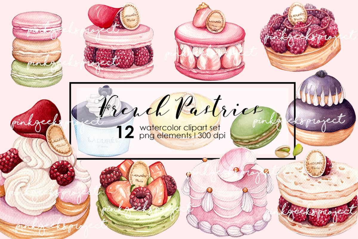 FRENCH PASTRIES, a Graphic by AJDA ART (Photo 1 of 3)