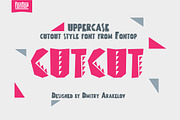 CUTCUT typeface, a Sans Serif Font by Fontop (Thumbnail 1 of 15)