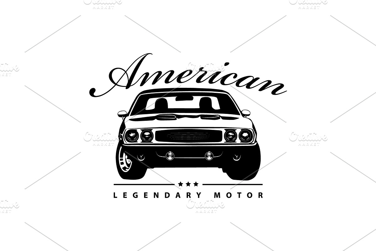 T-Shirt Print of American Muscle Car, a Transportation Illustration by Plaid4You (Photo 3 of 8)