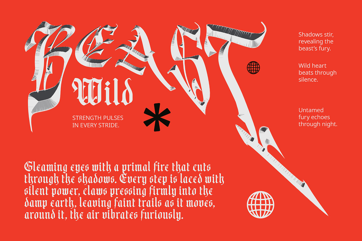 CS Mabel – Blackletter Font, a Blackletter Font by Craft Supply Co. (Photo 3 of 8)