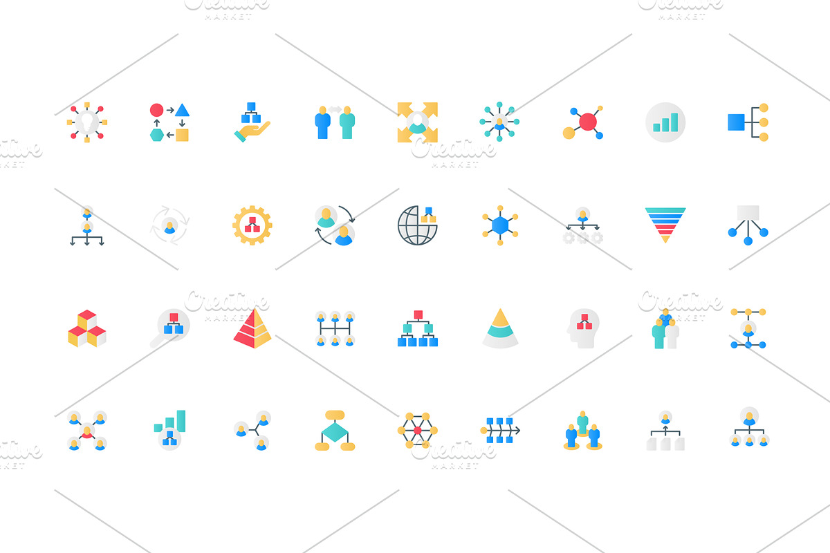 Organizational structure of company, an Object Illustration by Lemberg Vector