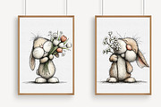 Floral Easter Bunny Clipart, an Illustration by Libby Wishes (Thumbnail 6 of 7)