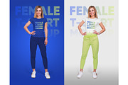 Female T-Shirt Mockups Vol 4 Part 2, a Shirt Mockup by Hi, Mock-Up! (Thumbnail 8 of 10)