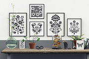 100 Folk Art vector linocut prints, an Object Graphic by DariSmartArt (Thumbnail 4 of 16)