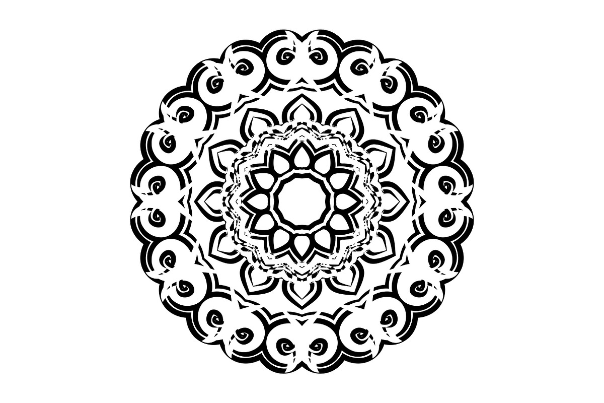 Artistic Mandala Vector Collection, a Decorative Illustration by NJ Himel (Photo 78 of 101)