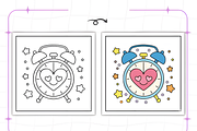 Cozy Girly Coloring Pages Bold and E, a Decorative Illustration by Ink Gallery (Thumbnail 4 of 9)