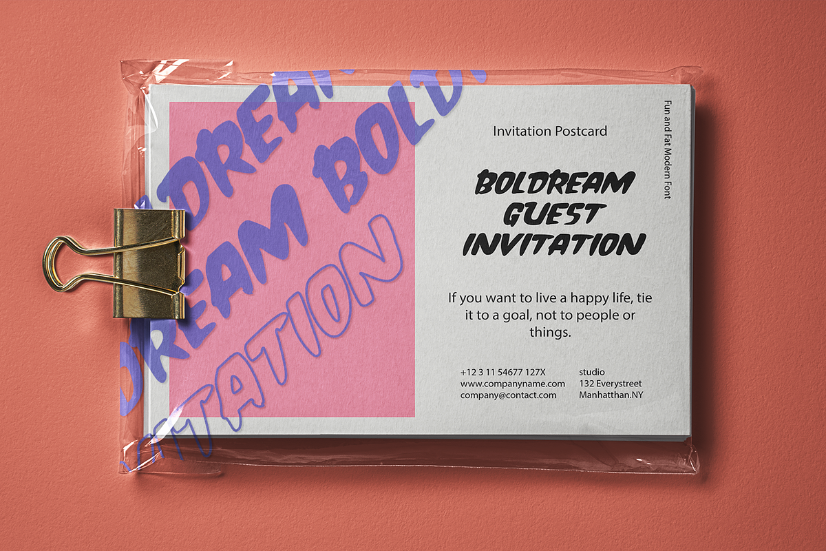 Boldream Fun and Fat Display Font, a Sans Serif Font by Haws.std (Photo 5 of 6)