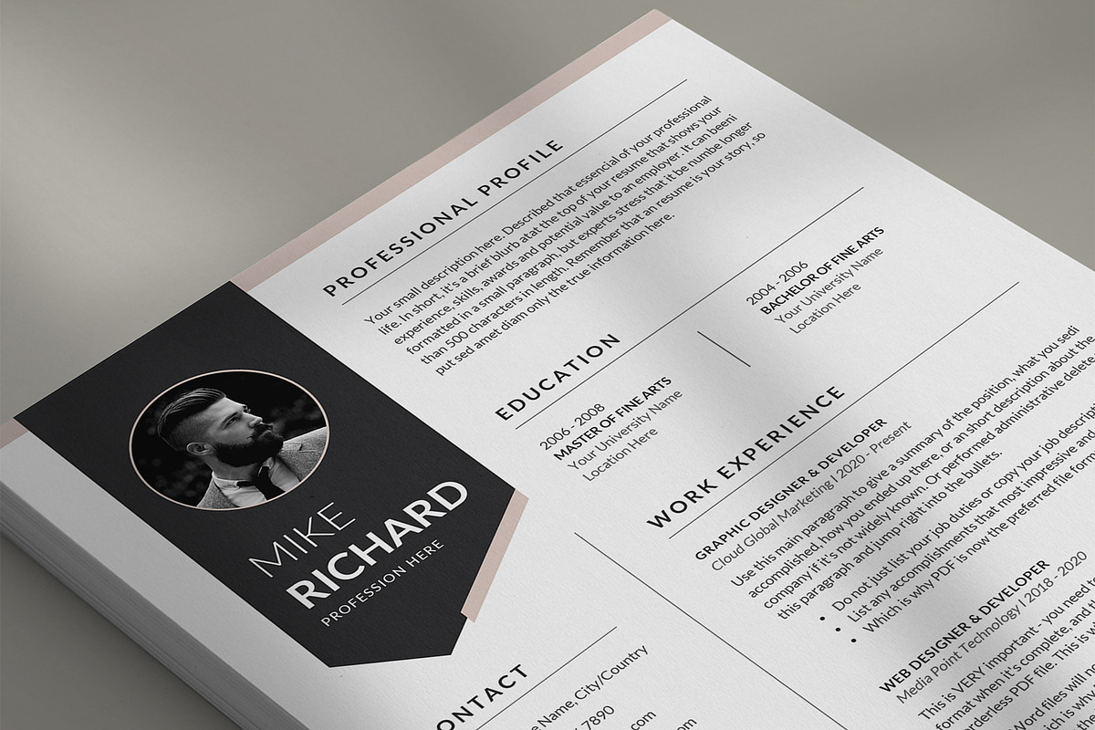 Resume, a Stationery Template by DesignDevisers (Photo 6 of 10)