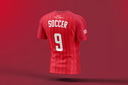 Soccer T-shirt Mock-up, a Shirt Mockup by zippypixelstudio (Thumbnail 3 of 8)