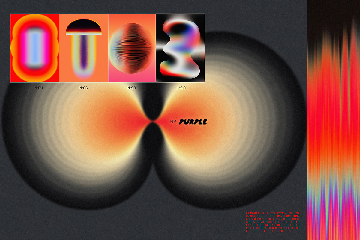RESONATE: 100 Psychedelic Textures, a Background Graphic by Purple (Photo 7 of 11)