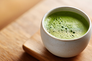 Freshly whisked matcha green tea, a Food & Drink Photo by MistyDay