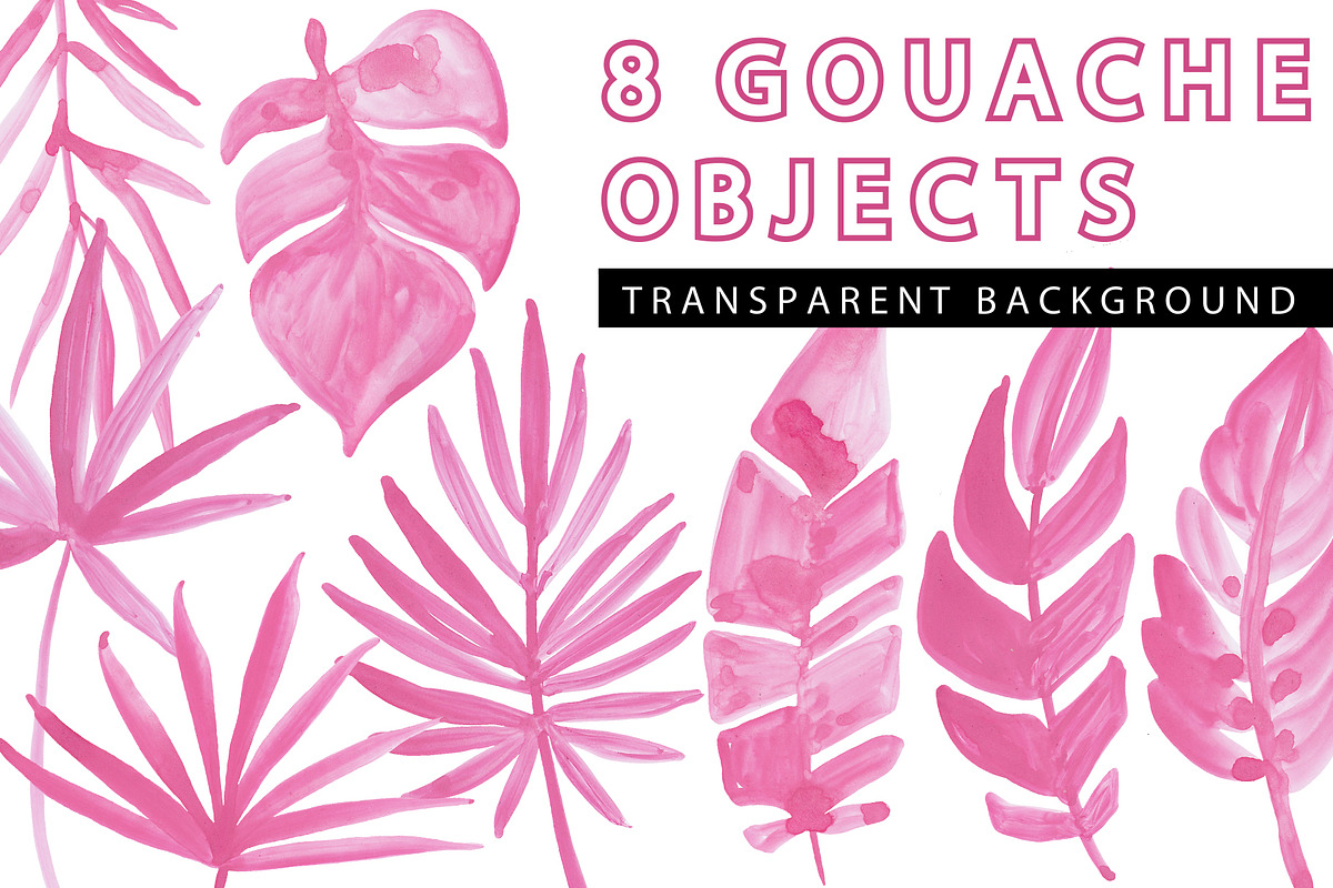 TROPICAL LOVE - Gouache Clipart Pack, an Object Graphic by Yashroom (Photo 3 of 3)
