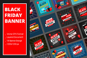 Black Friday Banner, a Social Media Template by alimran24 (Thumbnail 1 of 4)