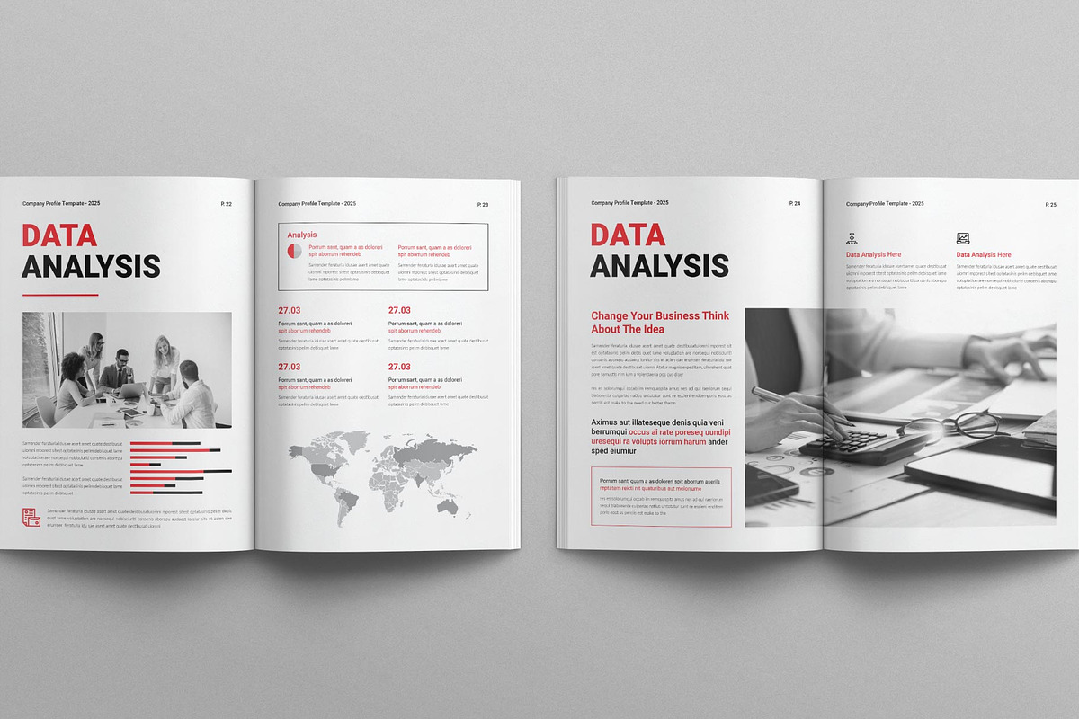 Company Profile Brochure Template, a Brochure Template by E-Type (Photo 9 of 13)