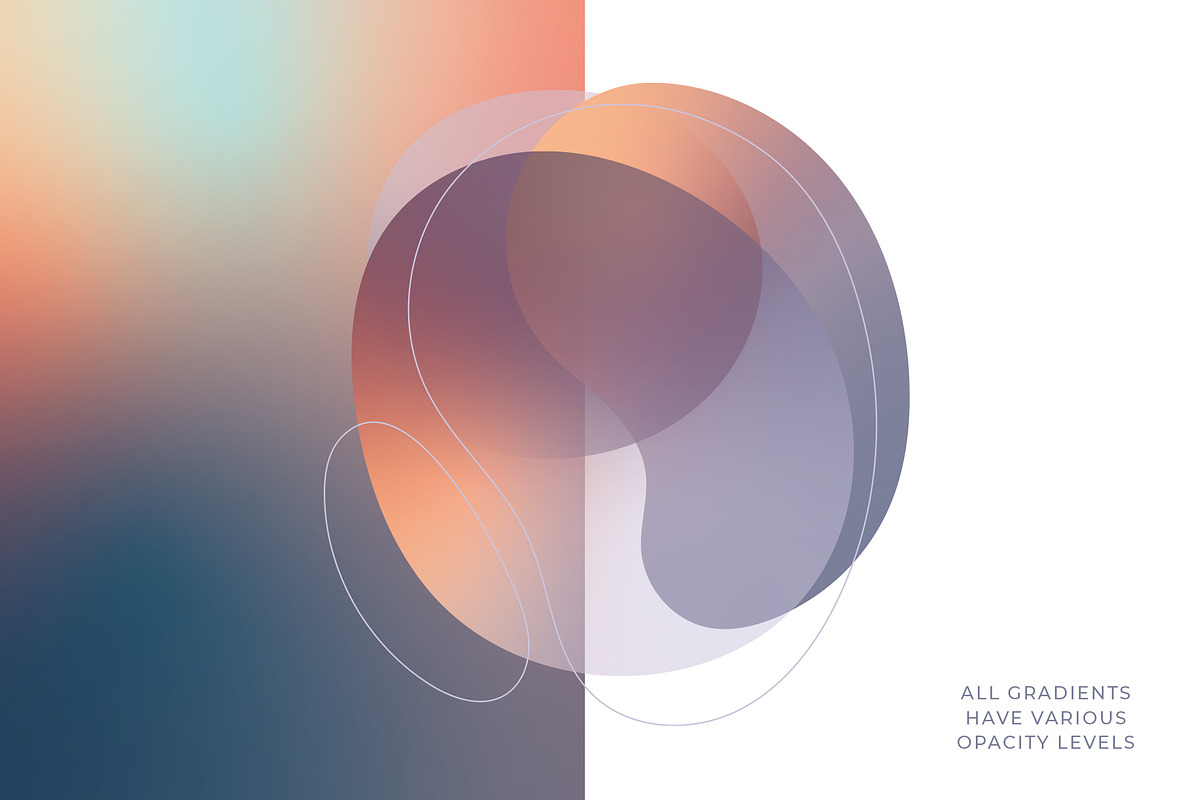 Pastel Toned Vector Gradients, an Object Graphic by Ramona Schratt (Photo 2 of 6)