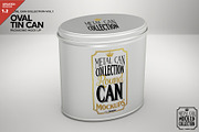 Oval Tin Can Packaging Mockup, a Cups & Container Mockup by INCDesign (Thumbnail 1 of 5)