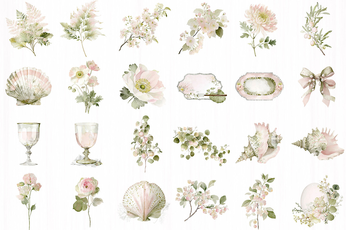 Éclat de Printemps Spring Clipart, an Illustration by DreamCafeArt (Photo 3 of 7)