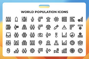World Population Icons, a Duotone Icon by Wencory