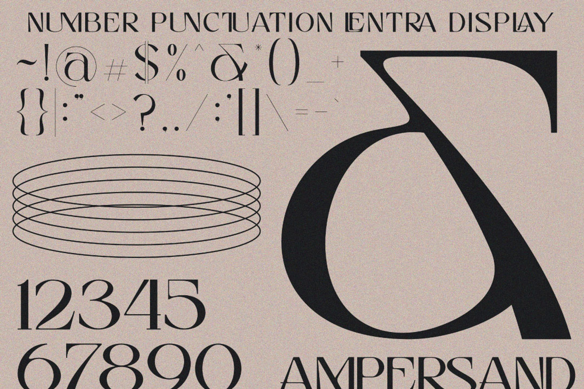Lentra - Display Font, a Serif Font by executypeStudio (Photo 4 of 14)