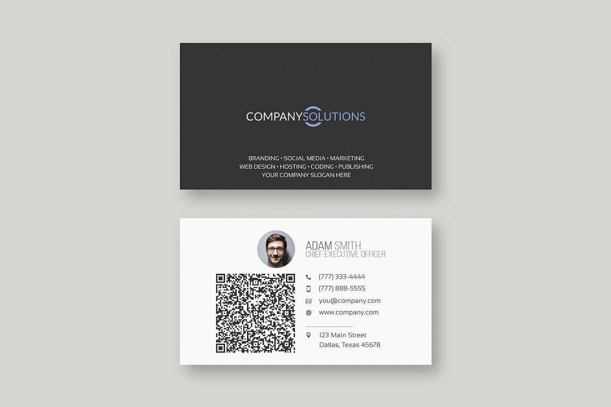Modern QR Business Card Template, a Business Card Template by Web•Plant•Media (Photo 1 of 4)