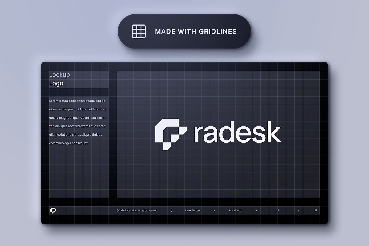 Brand Guidelines Template - Radesk, a Presentation Template by Asylab (Photo 7 of 11)