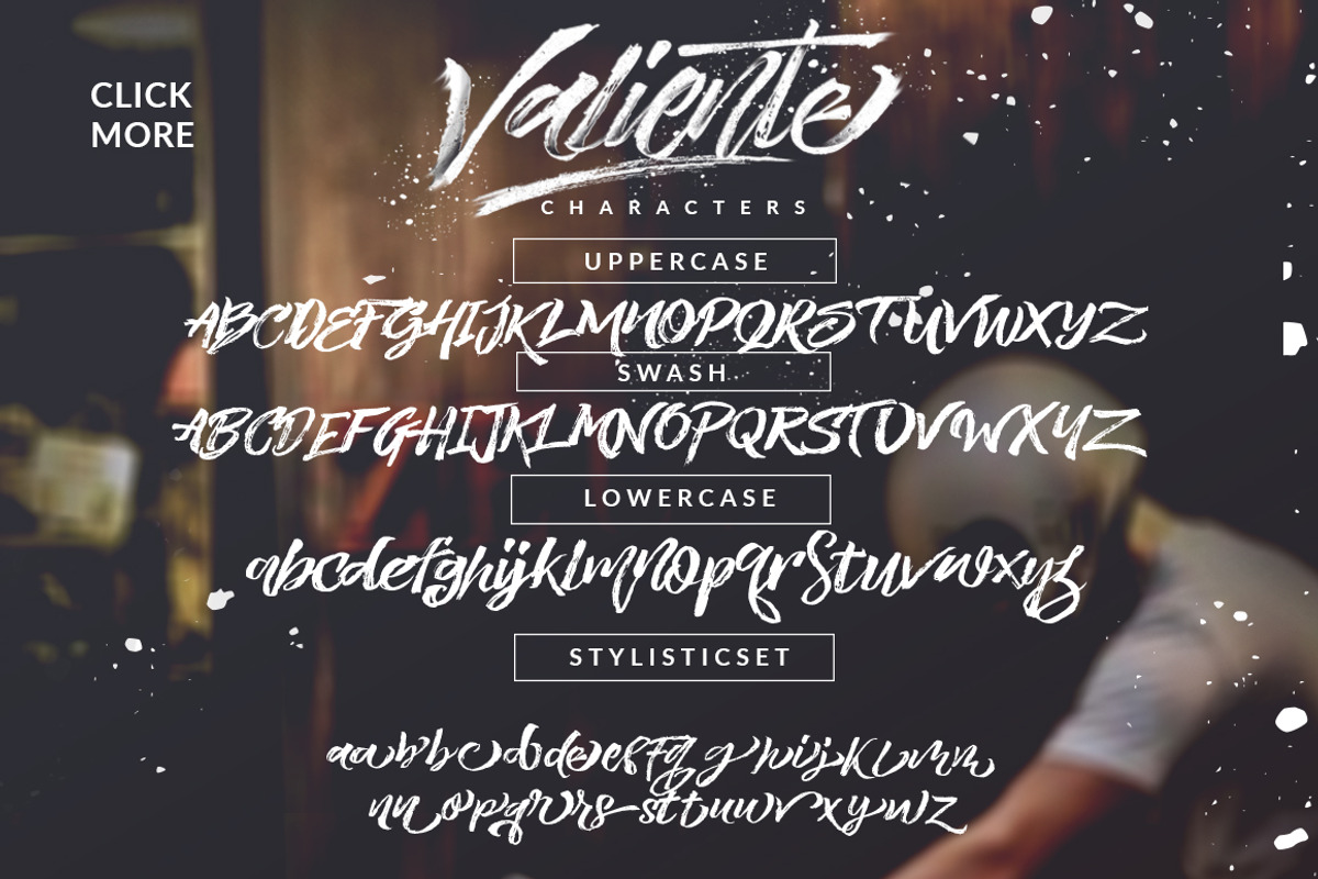 Valiente Brush (UPDATED), a Script Font by Dirtyline Studio (Photo 13 of 14)