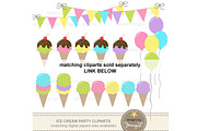 Ice Cream Digital Papers, a Pattern Graphic by JennyL Designs (Thumbnail 5 of 5)