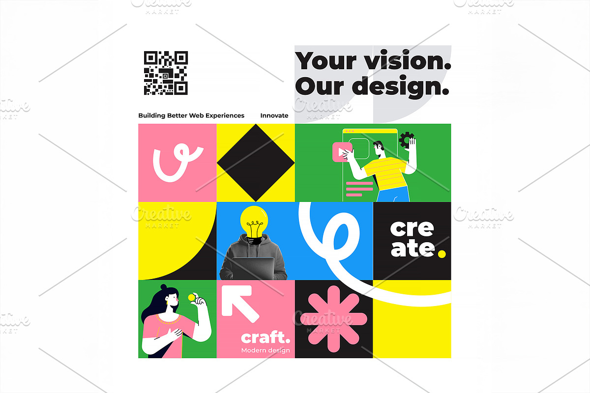 Modern Geometric Creative template, an Education Illustration by Creative Graphics (Photo 12 of 12)