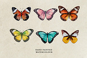 Watercolor Butterflies, a Decorative Illustration by Karliefie (Thumbnail 2 of 5)