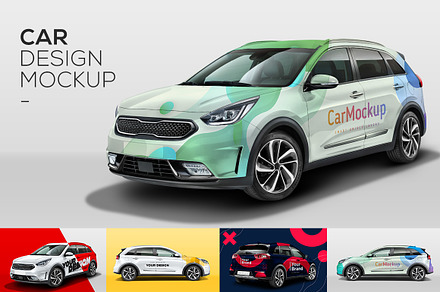Car Mockup | Customizable PSD