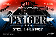 Exiger, a Serif Font by Artisan Themes (Thumbnail 1 of 12)