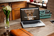 Macbook retro vol. 1 - 8 mockups, a Household Mockup by show it better (Thumbnail 3 of 5)