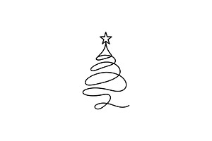 Christmas Tree Logo, a Branding & Logo Template by Vectorium Studio