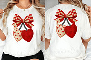 Faux Crochet Valentines Cherry Png, an Illustration by OK Design (Thumbnail 2 of 6)