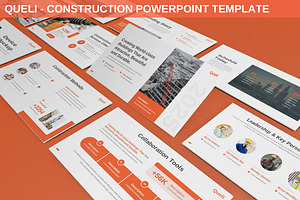 Queli - Construction Powerpoint, a Presentation Template by SlideFactory