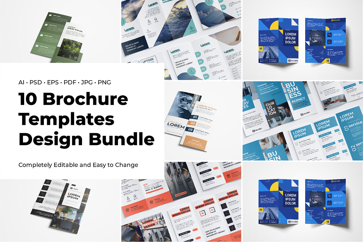 Brochure Template Bundle - 10 Flyer, a Brochure Template by Fabian_Design (Photo 1 of 6)