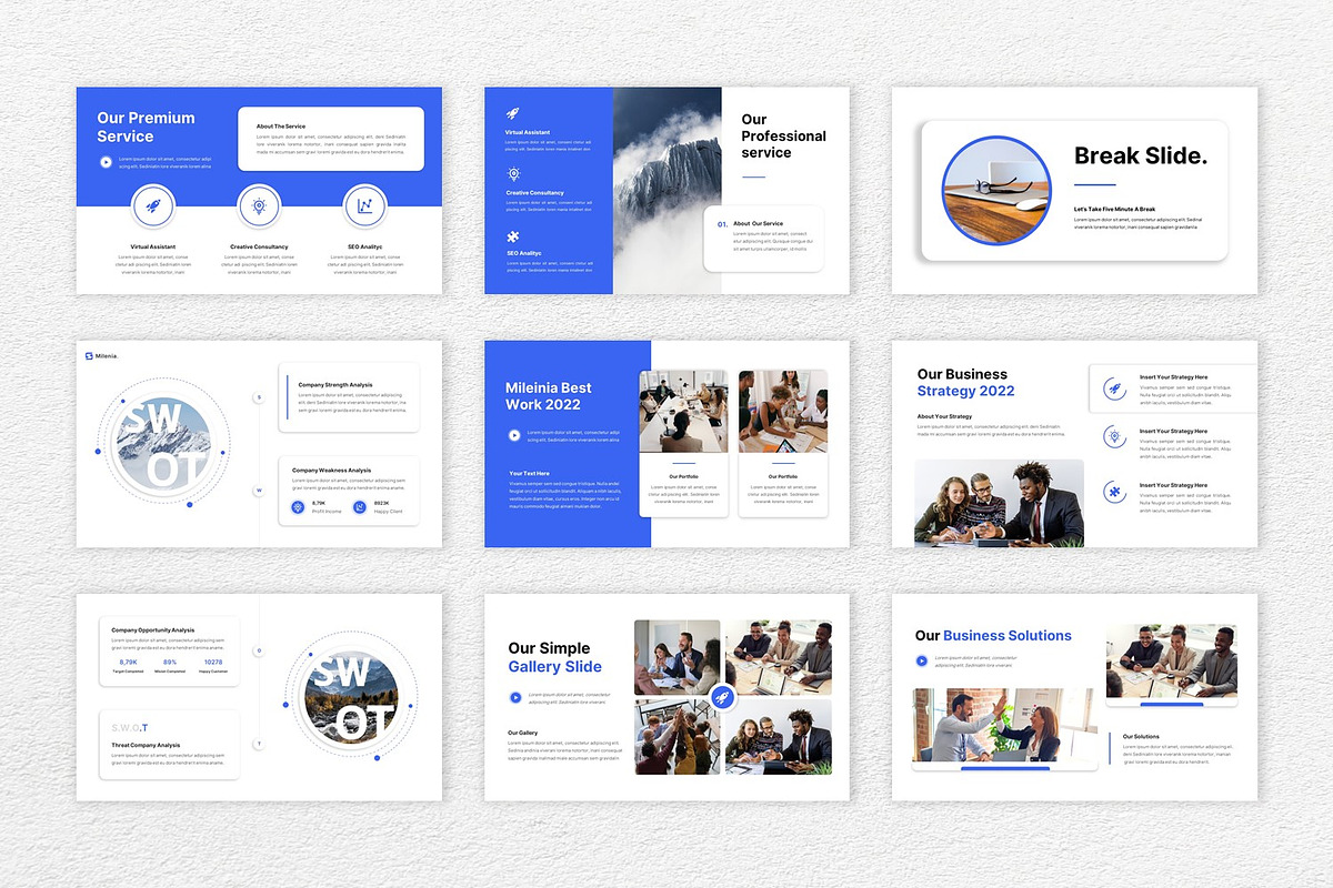 Milenial Business Keynote Templates, a Presentation Template by BumbleGraph Studio (Photo 6 of 6)