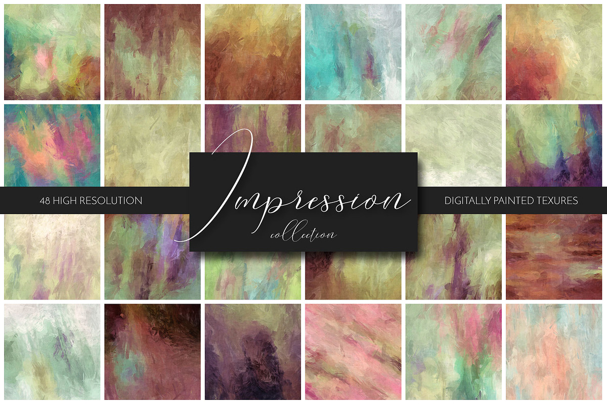 Painted Texture Bundle - Impression, a Texture Graphic by Eclectic ...