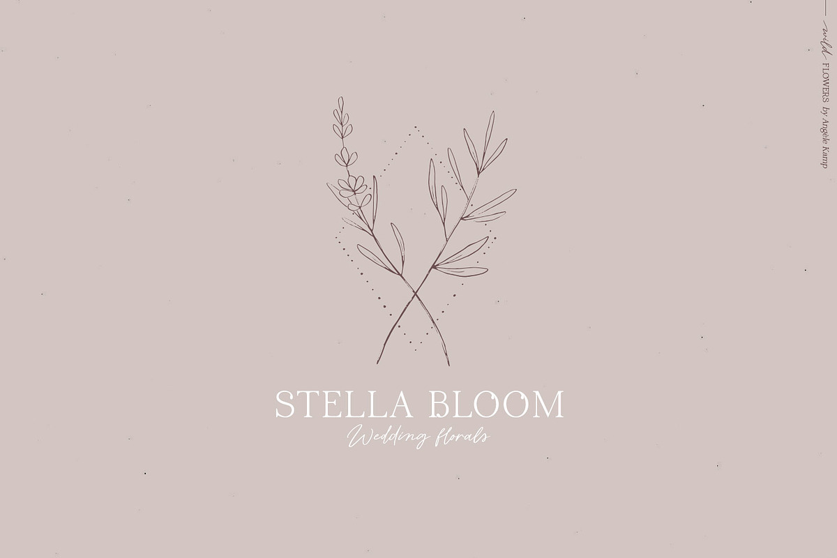 Wild flowers illustration clipart, an Illustration by Angele Kamp (Photo 5 of 15)
